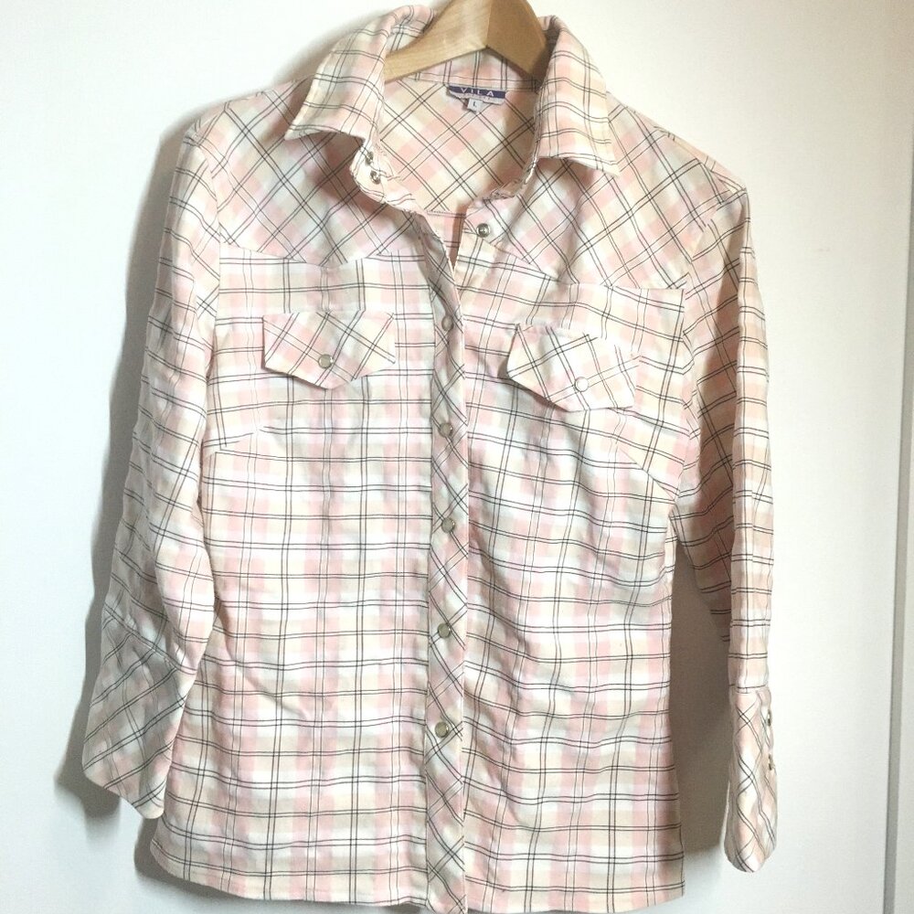 Pink and white shirt